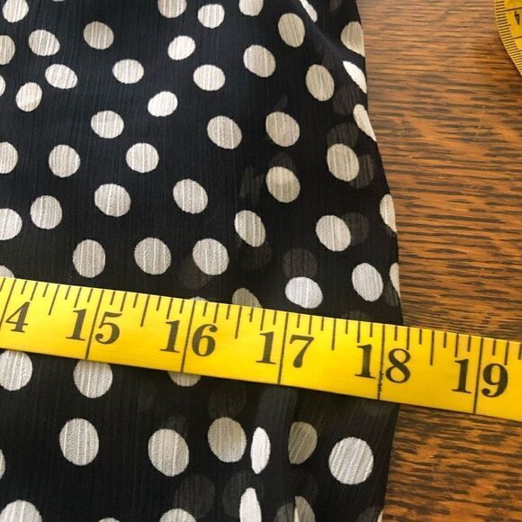 NEW Calvin Klein Black with White Polka Dots Trapeze Dress NWT - Picture 10 of 12